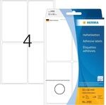 HERMA 2490 Vielzweck-Etiketten, 128 St&uuml;ck, 52 x 82 mm, 4 pro Bogen,...