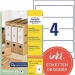 AVERY Zweckform LR4761-25 Recycling Ordnerr&uuml;cken Etiketten (120 R&uuml;ckenschilder,