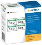 HERMA 4834 Nummernetiketten Zahlen 0-999, doppelt, 2000 St&uuml;ck, 22 x 15 mm,