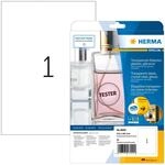 HERMA 8020 Wetterfeste Folienetiketten transparent, 25 Blatt, 210 x 297 mm, 1 pro A4