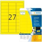 HERMA 8031 Wetterfeste Folienetiketten, 25 Blatt, 63,5 x 29,6 mm, 27 pro A4 Bogen,