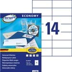 Europe100 Art. ELA038 Adressaufkleber (1.400 Klebeetiketten, 105x42,3mm auf A4,