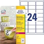 AVERY Zweckform L4773REV-20 Wetterfeste Folienetiketten (480 Aufkleber,...