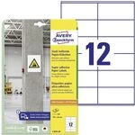AVERY Zweckform L7875-20 Stark haftende Etiketten (240 Aufkleber, 105x48mm auf A4,