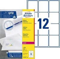 AVERY Zweckform L7164-100 Adressetiketten/Adressaufkleber (1.200 Etiketten mit
