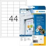 HERMA 4572 Wetterfeste Folienetiketten abl&ouml;sbar, 20 Blatt, 48,3 x 25,4 mm, 44 pro A4