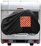 ProPlus 330286 Fahrrad-Schutzh&uuml;lle mit Einsteck-Tasche f&uuml;r Warntafel, Heckmontage