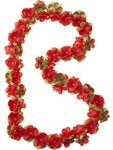 Basil Blumengirlande Flower Garland, Fuchsia, One Size, 50180