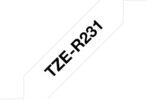Brother P-Touch Textil-Schriftband, 12 mm Schwarz auf Wei&szlig;