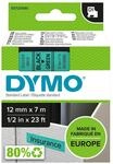 DYMO Original D1-Etikettenband | schwarz auf gr&uuml;n | 12 mm x 7 m |...