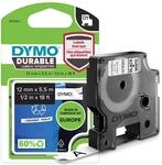 DYMO Original D1 Hochleistungs-Etikettenband | schwarz auf wei&szlig; | 12 mm x 5,5...