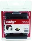 Badgy Verbrauchsmaterial-Pack CBGP0001C f&uuml;r 100 Drucke: 100 leere Karten & 1
