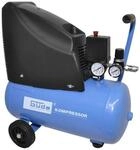 G&uuml;de 50111 Kompressor 220/08/24 &ouml;lfrei (max. Druck 8 bar, Kessel 24 l, 1100 W,