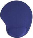 InLine 55453B Maus-Pad, blau, mit Gel Handballenauflage, 230x205x20mm