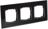 Gira 021305 Rahmen 3-fach Esprit Glas, schwarz