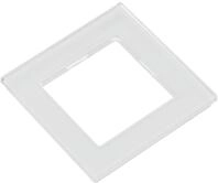 Jung AC 581 GL WW Rahmen Glas 1fach Serie A Creation alpinwei&szlig;