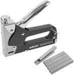 wolfcraft Tacocraft 7 Handtacker Set 7089000 / Leistungsstarker Werkzeugtacker mit