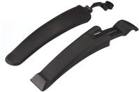 FISCHER Fahrrad MTB Spritzschutz-Set | vorne und hinten | anschraubbar | mit