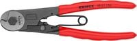 KNIPEX Bowdenzugschneider mit Kunststoff &uuml;berzogen schwarz atramentiert 150 mm, 95