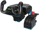 Logitech G Saitek Pro Flight Yoke System, Steuerhorn und Schubregler f&uuml;r Flug