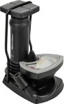 FISCHER Fu&szlig;-Standpumpe mit Manometer, inklusive Adapter, f&uuml;r alle g&auml;ngigen Ventile