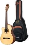 Ortega Guitars Konzert Gitarre Linksh&auml;nder &ndash; Elektro-Akustisch, 4/4, Slim Neck &ndash;