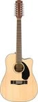 Fender CD-60SCE 12-saitige Dreadnought-Elektroakustikgitarre, Natur 