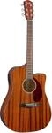 Fender CD-140SCE Dreadnought Elektroakustikgitarre, Mahagoni, inklusive