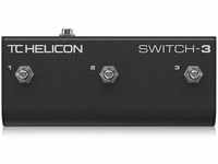 TC Helicon SWITCH-3 Robustes 3-Schalter-Zubehörpedal für erweiterte...