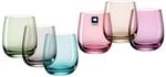 LEONARDO HOME Trinkgl&auml;ser SORA (6er Set) &bull; Bunte Wassergl&auml;ser (360 ml) &bull; 6