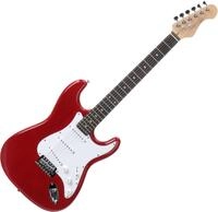 Rocktile Sphere Classic Red E-Gitarre (wei&szlig;es Schlagbrett, 3x Single Coil