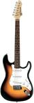 GEWA E-Gitarre RC-100 sunburst, Massiver Basswoodkorpus, Ahornhals,