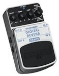 Behringer DR600 Digital Stereo Reverb Effektpedal, Silber, 1 St&uuml;ck