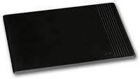 L&auml;ufer 37536 La Linea Mouse-Pad, 21x26 cm, naturgenarbtes Rindsleder, schwarz,
