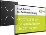 Goobay 63267 VESA Adapter 100x100 auf 200x200, TV und Monitor Halterung Adapter