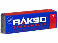 RAKSO Stahlwolle grob 4-200g, 1 Banderole, entfernt Öl, Fett auf Metall,...