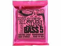 Ernie Ball Super Slinky 5-String Nickel Wound E-Gitarrensaiten, Stärke 40-125