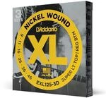 D'Addario EXL125-3D Nickel Wound E-Gitarrensaiten, Super Light Top/Regular Bottom,