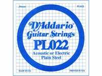 D'Addario PL022 Gitarren-Einzelsaite (für Akustik oder E-Gitarre) 0,056 cm...