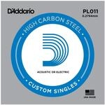 D'Addario PL011 Gitarren-Einzelsaite (f&uuml;r Akustik oder E-Gitarre) 0,028 cm (0,011