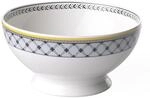 Villeroy und Boch Audun Ferme Sch&uuml;ssel, 1,1 L, Premium Porzellan, Wei&szlig;/Grau