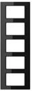 Jung Rahmen 5fach Serie A Creation schwarz, 1 St&uuml;ck, AC 585 SW