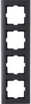 Kopp 402815062 Athenis Abdeckrahmen, 4-fach, Anthrazit