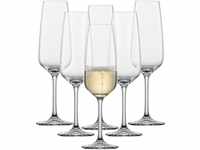 SCHOTT ZWIESEL Sektglas Taste (6er-Set), zeitlose Champagner Gläser mit