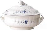 Villeroy & Boch Vieux Luxembourg Terrine, Premium Porzellan, wei&szlig;/blau
