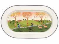 Villeroy und Boch Design Naif Platte oval 34cm, Premium Porzellan