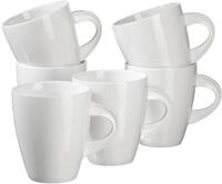 M&auml;ser Serie La Musica, Kaffeebecher im 6er-Set, Porzellan, wei&szlig;