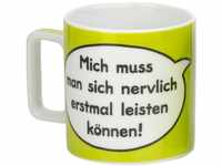 Sheepworld Tasse mit Spruch Nervlich Wortheld-Tasse, Porzellan, 45 cl, Grün |...