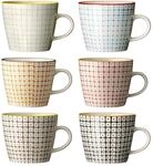 Bloomingville Kaffeetasse Kaffeebecher Henkeltasse Carla Mugs 6er Set