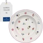 Villeroy & Boch Fleur Suppenteller Wei&szlig;, 25 x 25 x 9.20 cm